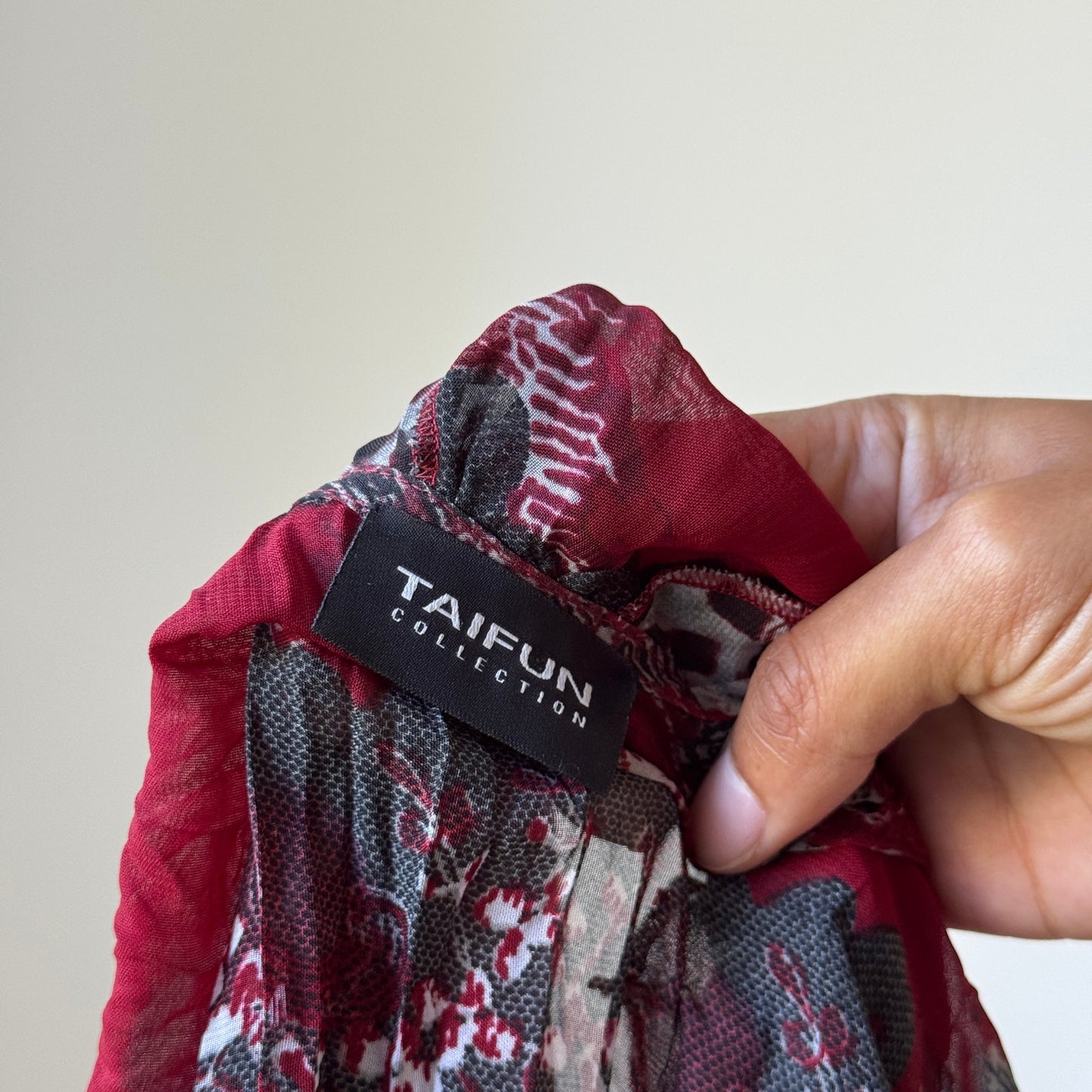 Vintage Italian Ruffle Mesh Cardigan (M)