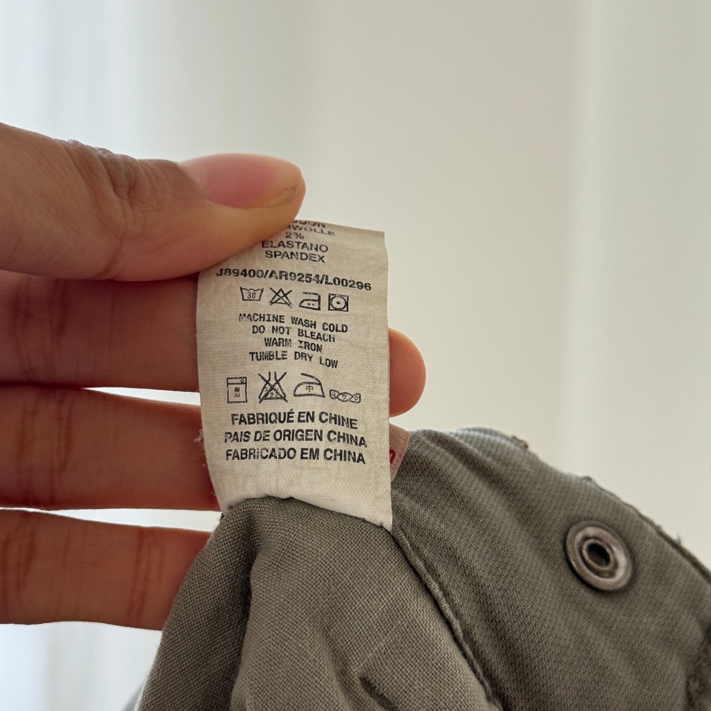 Vintage Miss Sixty sage green paneled capri pants (W27 / S)