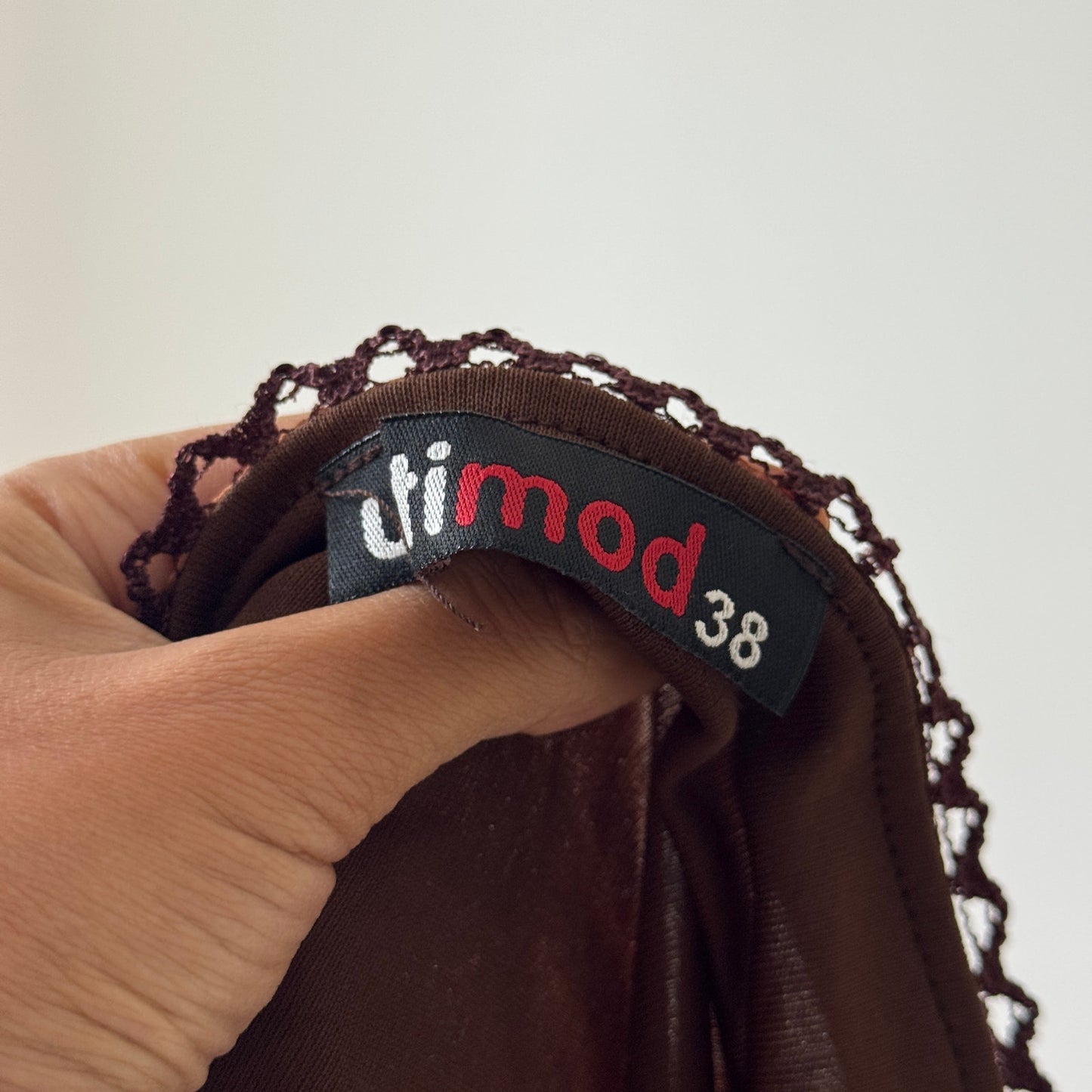 Vintage Leopard Mesh Two-Piece Set – Ruffle Skirt & Flutter-Sleeve Top (S/M)