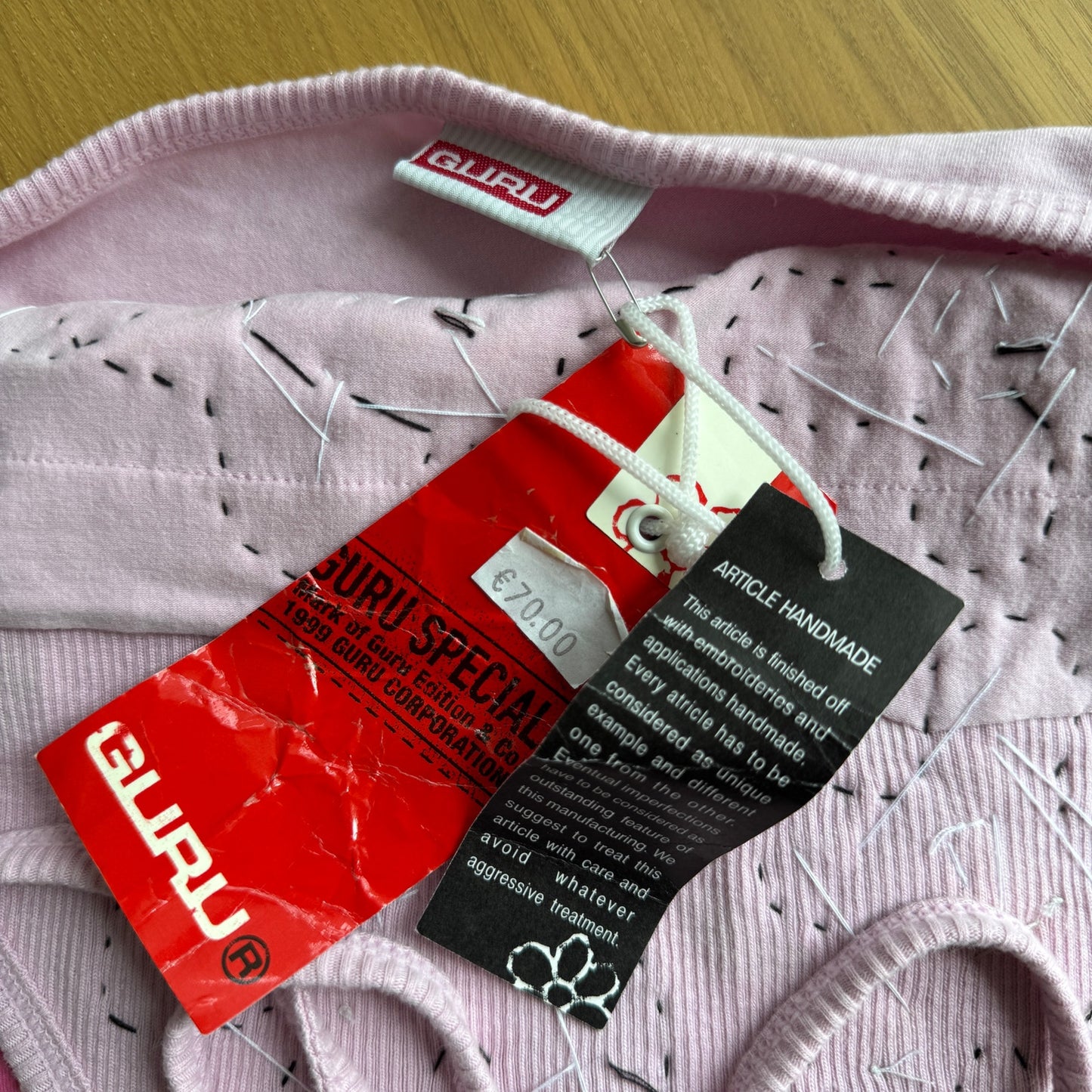 Deadstock Vintage Guru Cotton Halter Top (S/M)