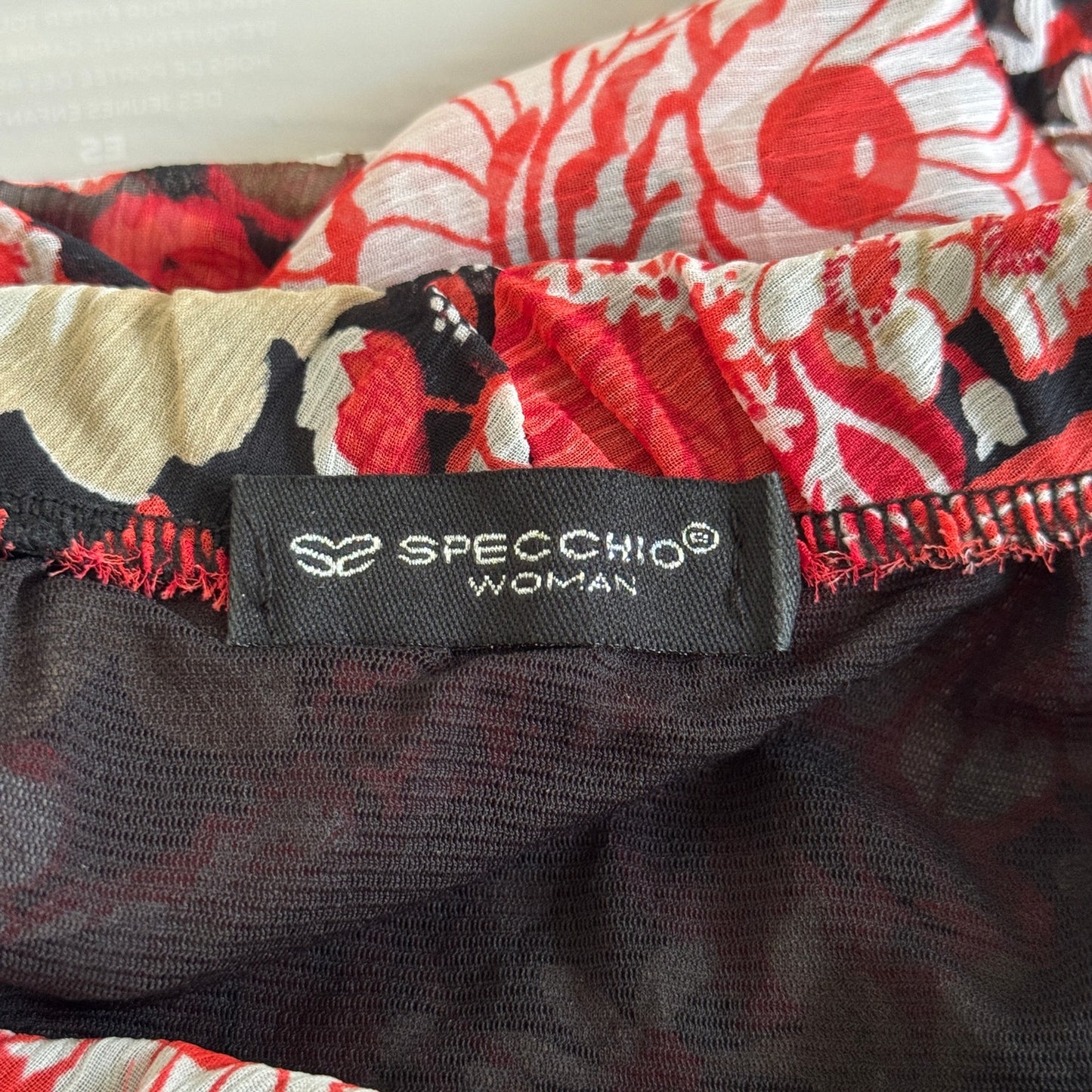 Vintage Italian Mesh Floral Skirt (XS/S)