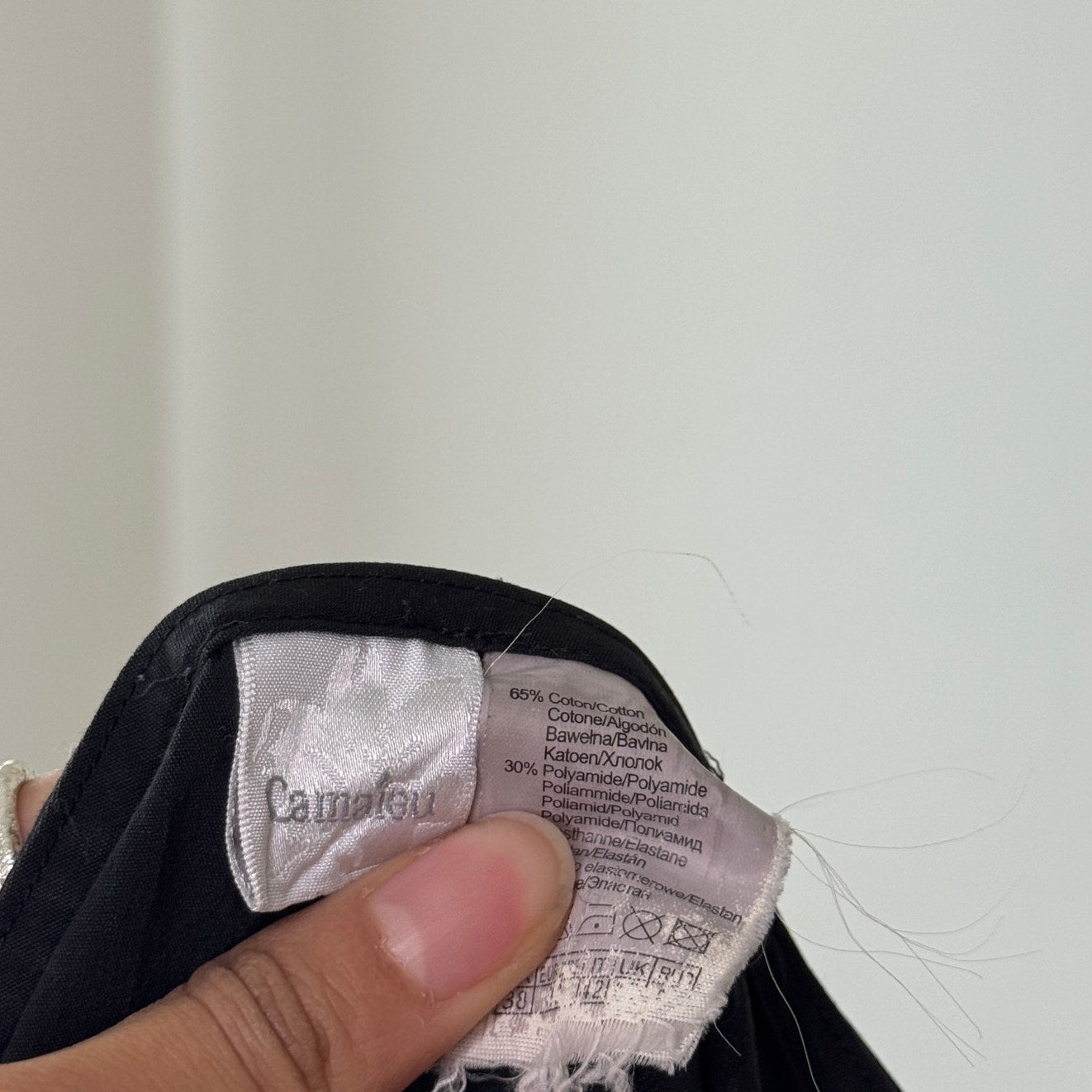 Vintage Black Tiered Midi Skirt Y2K French Cotton Blend (S)