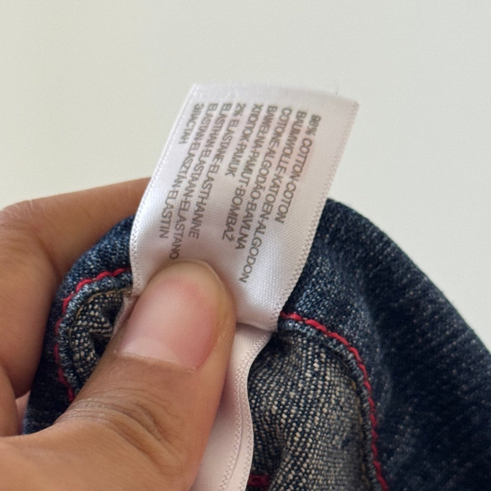 Vintage Y2K Denim Zip-Up Mini Dress (XXS/XS)