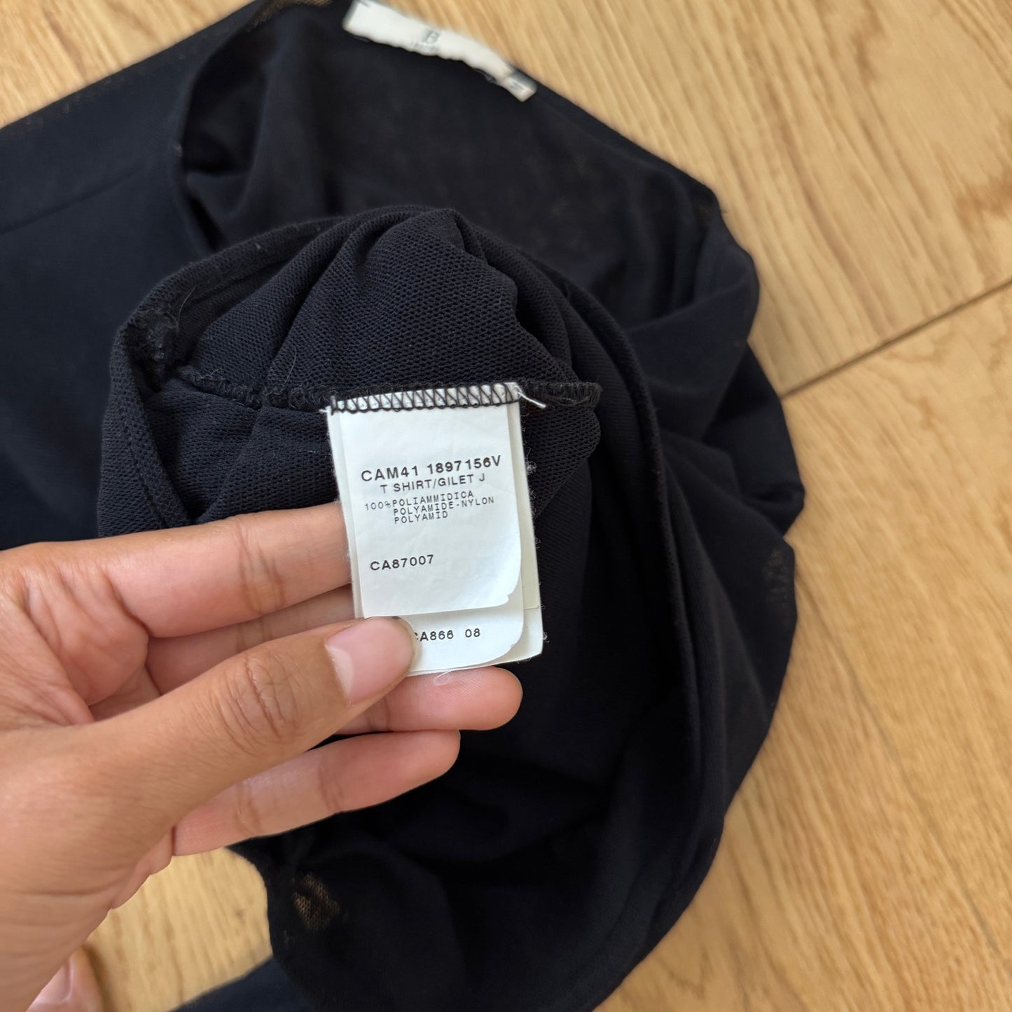 Vintage Euro Lace-Embellished Mesh Top - Japan Collection (S/M)