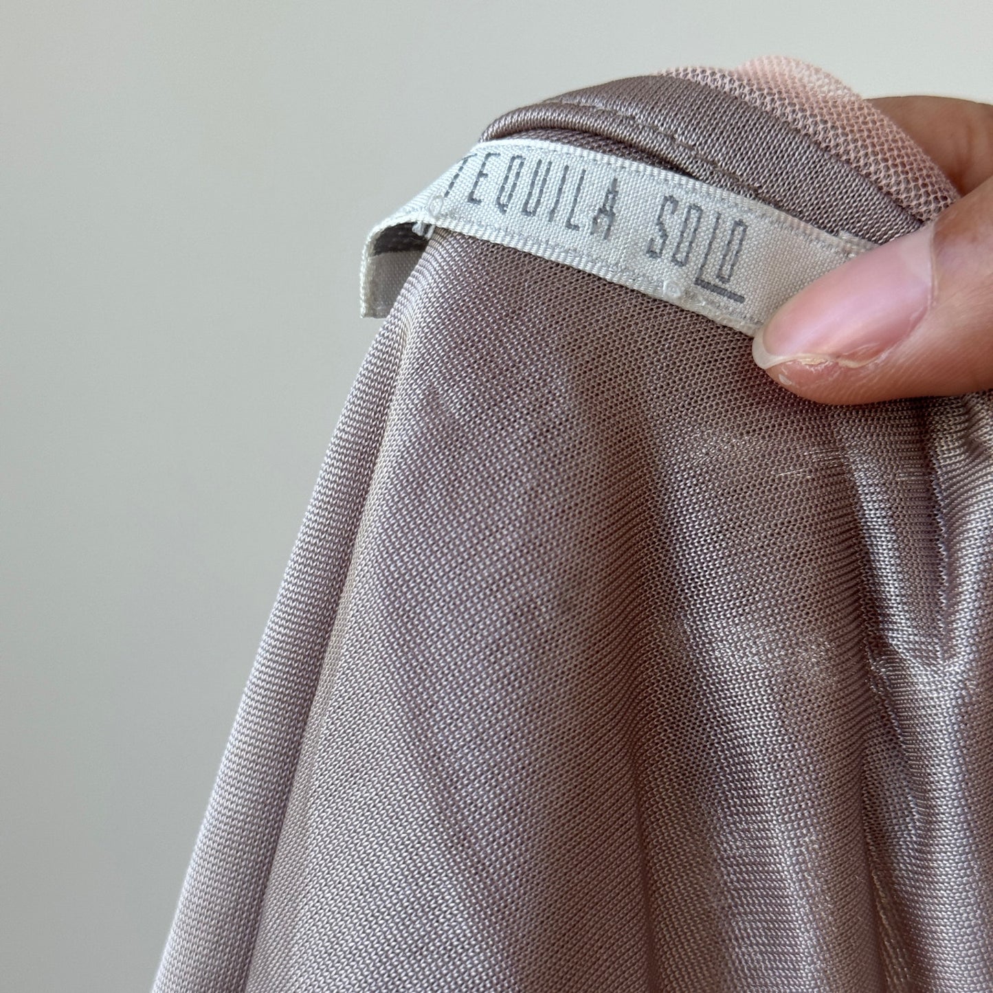 Vintage Blush Mesh Embellished Camisole (S/M)