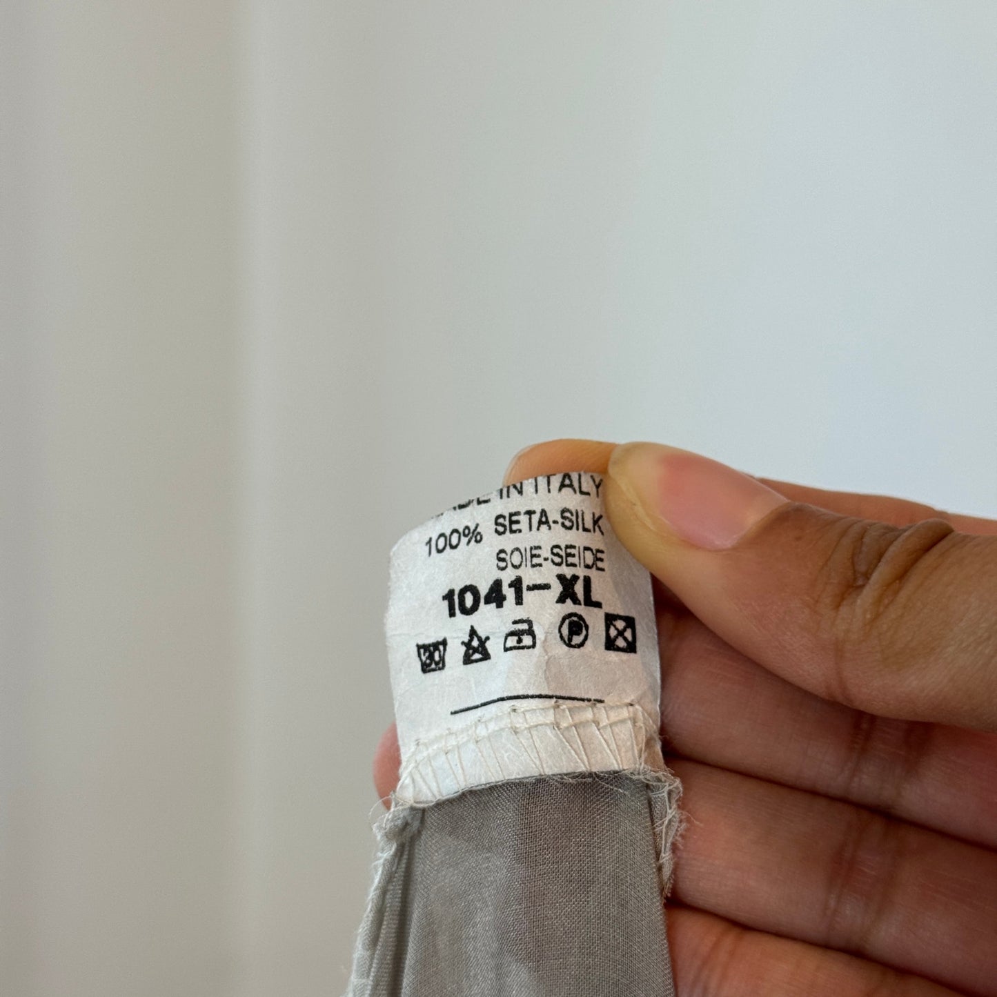 Vintage Italian Sheer Silk Embroidered Mini Dress (S/M)