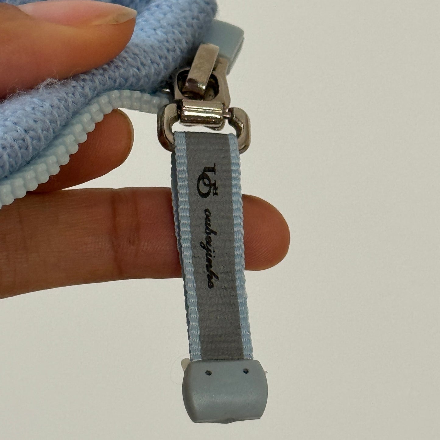 Vintage Euro striped knit zip-up hoodie with ribbed panels & logo detail (Small)