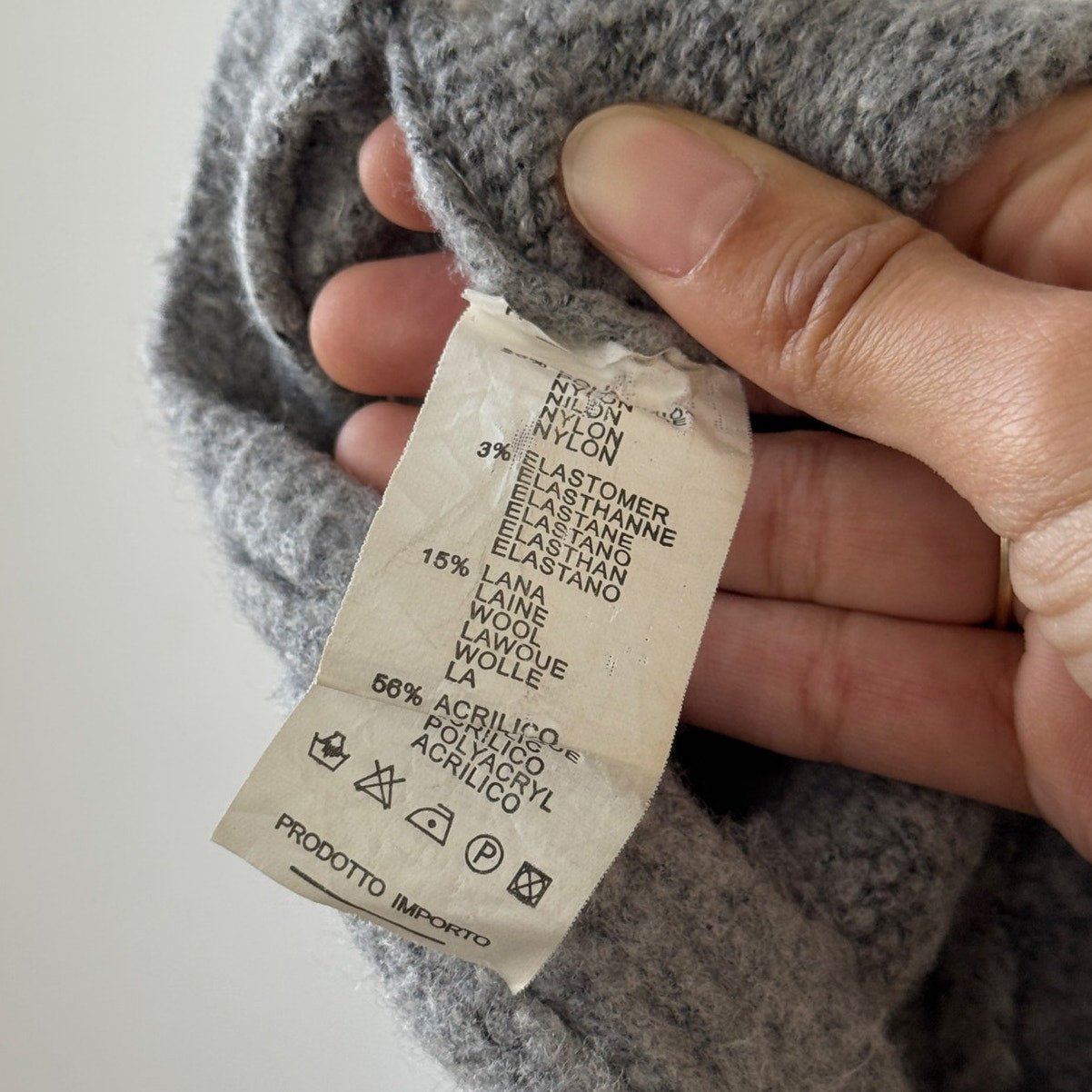 Italian vintage grey rhinestone embellished knit dress with matching bolero set (S)