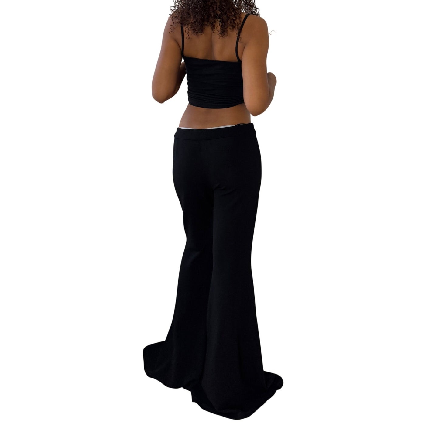 Wild Pony Black Low Rise Flare Pants (Small)