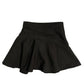 00s Black Pleated Mini Skirt (XS)