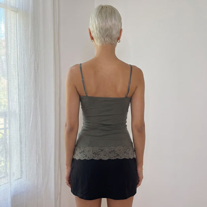 Vintage Italian Silk Satin Cami (S)