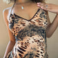 Italian cheetah print mini dress (S)