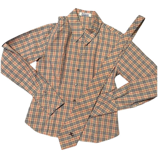 Vintage Burberry Nova Check Shirt With it’s Matching Tie (XS-S)