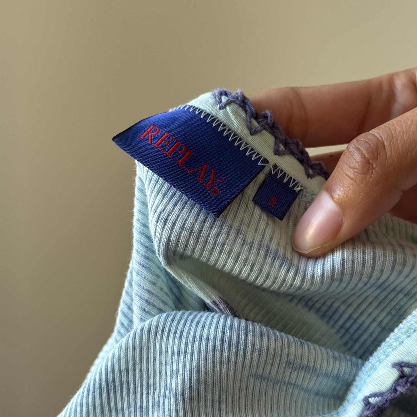 Vintage Replay 100% Cotton Crop Cami (S)