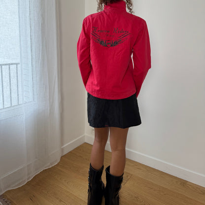 Vintage Mistral Moto Zip Jacket “Heaven Riders” (Small)