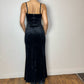 Italian Vintage velvet goth dress (XS/S)