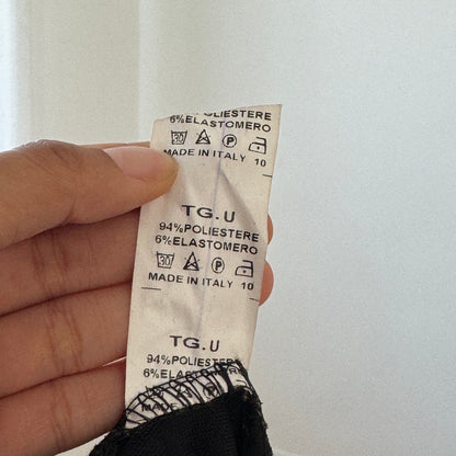 Vintage Italian Y2K Gold & Red Floral Brocade Mesh Long Sleeve Top (Small)