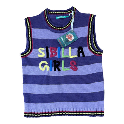 Vintage Italian “Sibilla Girls” knit vest (S/M)