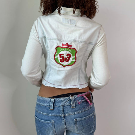 Vintage Phard White Denim Jacket (S)