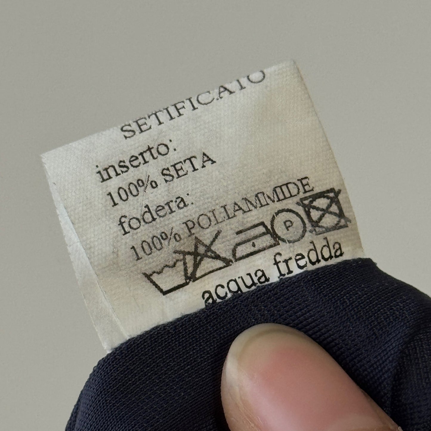 Vintage Italian blue floral chiffon midi skirt with silk ruffle inserts (S/M)