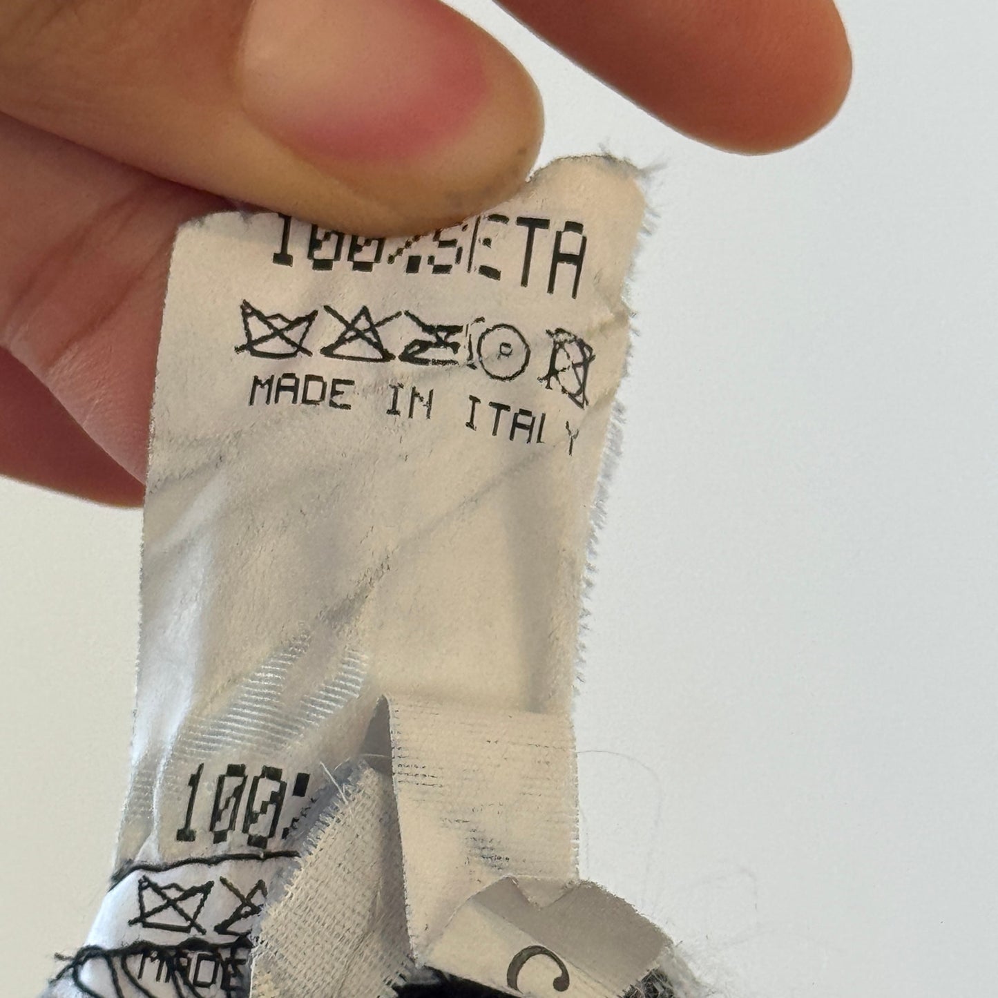 Vintage Italian silk floral ruffle skirt (Small)