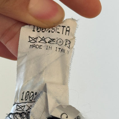 Vintage Italian silk floral ruffle skirt (Small)