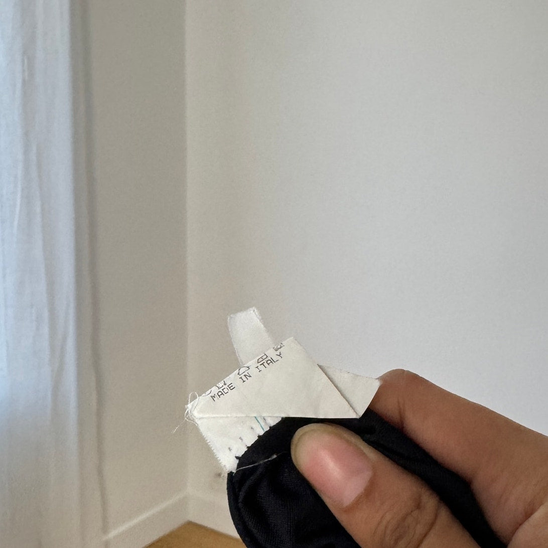 Vintage Italian Abstract Animal Print Mesh Midi Skirt Brown Neutral (S/M)