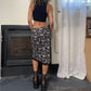 00s Floral Mesh Midi Skirt (XS/M)