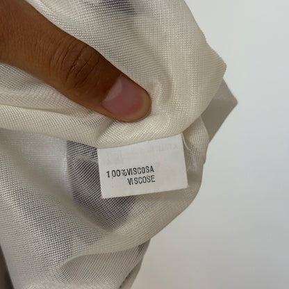 Vintage Italian Viscose Polka-Dot Slip Dress (S)