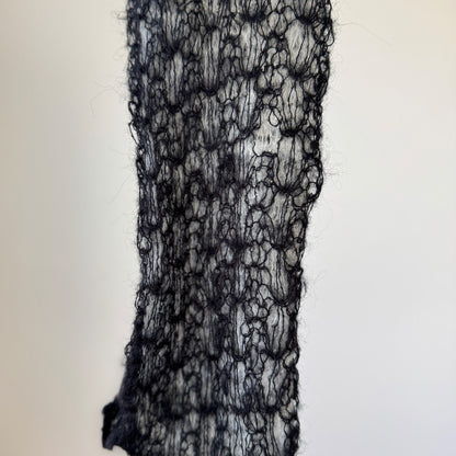 French Vintage Knit Lace Scarf