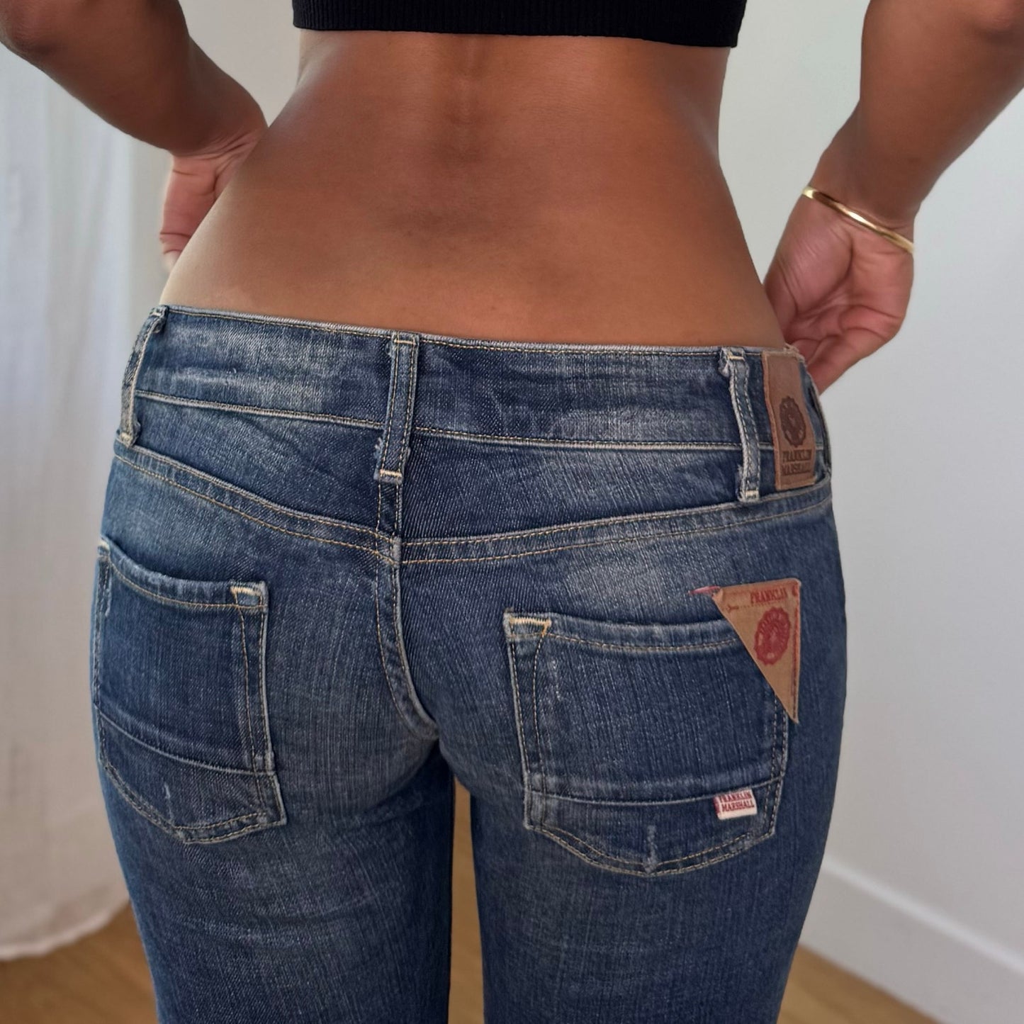 Vintage Franklin & Marshall Denim Bermuda Shorts Made in Italy Y2K (S)