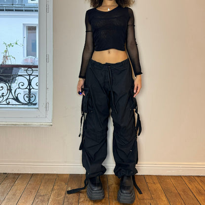 Vintage Goth Cargo Pants oversized (S)