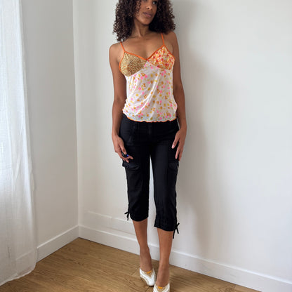 Vintage Replay Mesh Patchwork Cami (M)