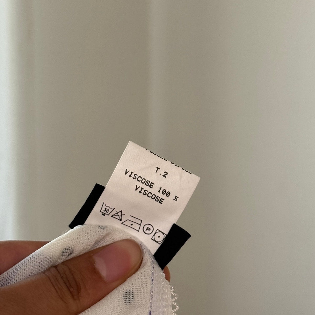 Vintage White Floral Polka Dot Mesh Midi Skirt Purple Rose Y2K French 100% Viscose (S)