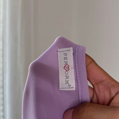 Vintage Italian Lilac Flared Sleeve Button Top (S)