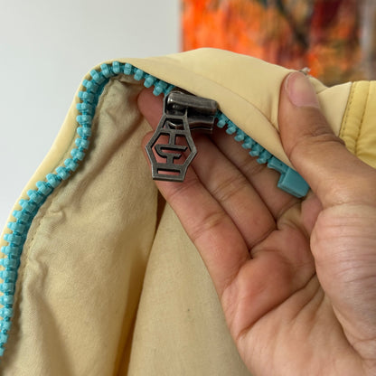 Vintage Diesel Two-Tone Embroidered Puffer Jacket (Small)