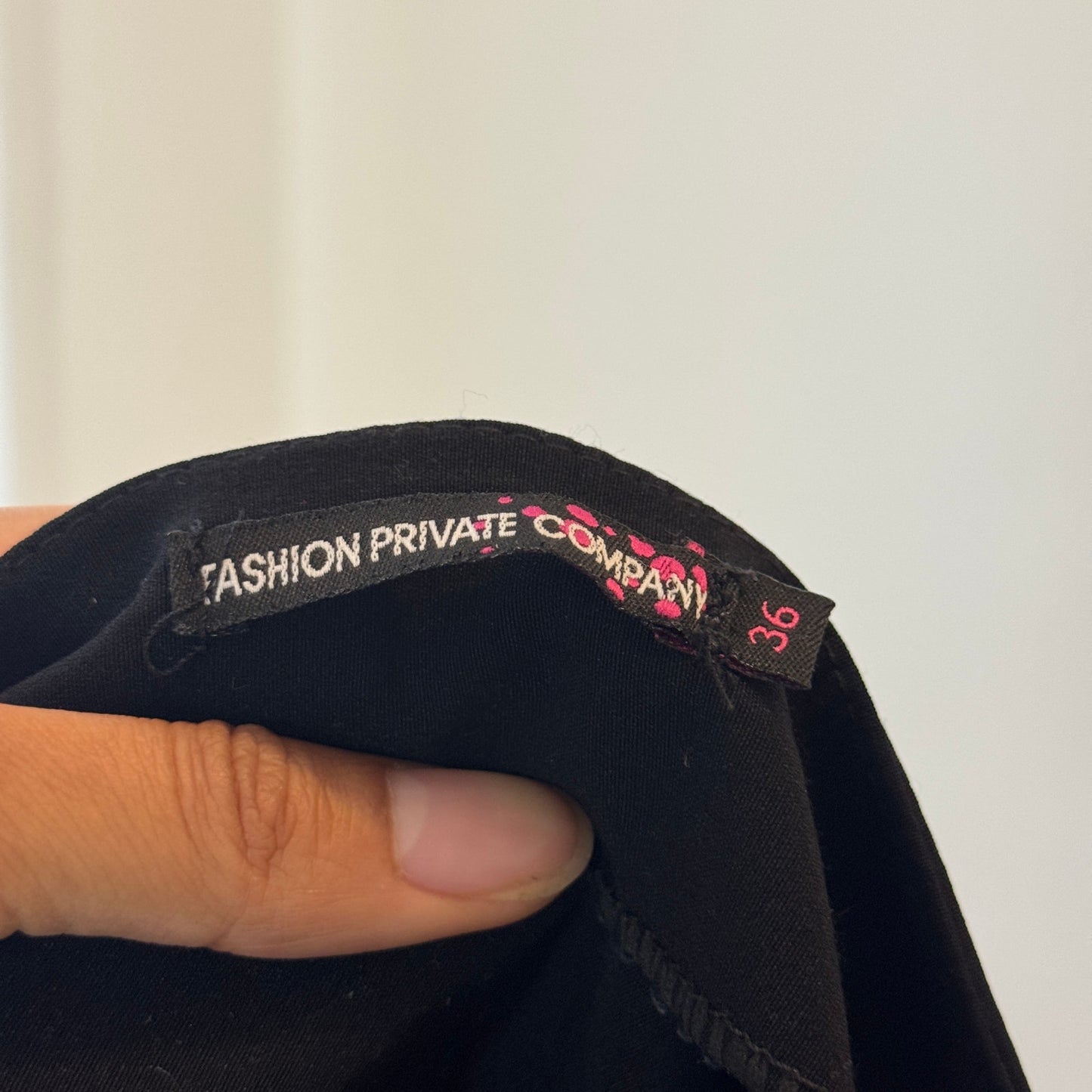 Vintage French black tiered lace mini skirt (S)