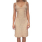 Made in Italy - Vintage 90s Beige Crochet Dress (S-M) Festival Summer Cotton