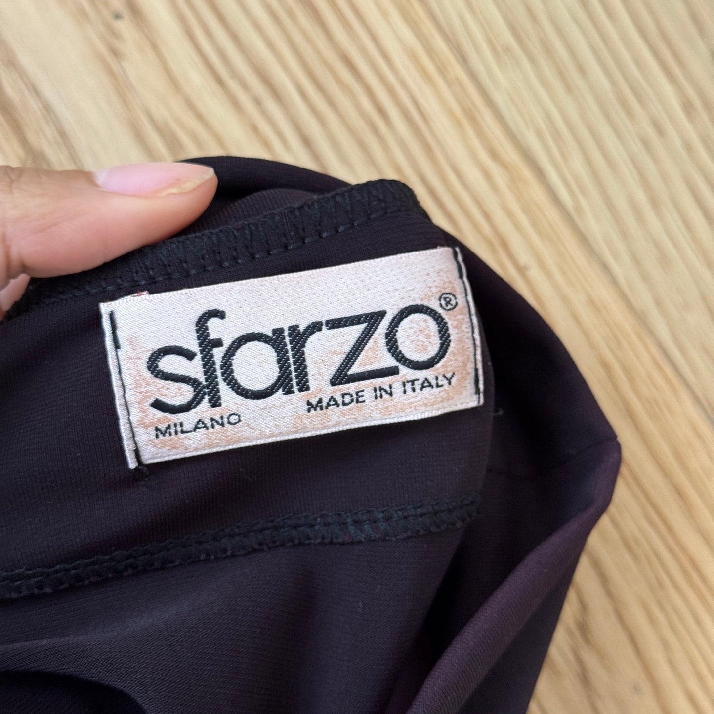 Vintage Italian black sequin embroidered mesh sleeveless top (Small)