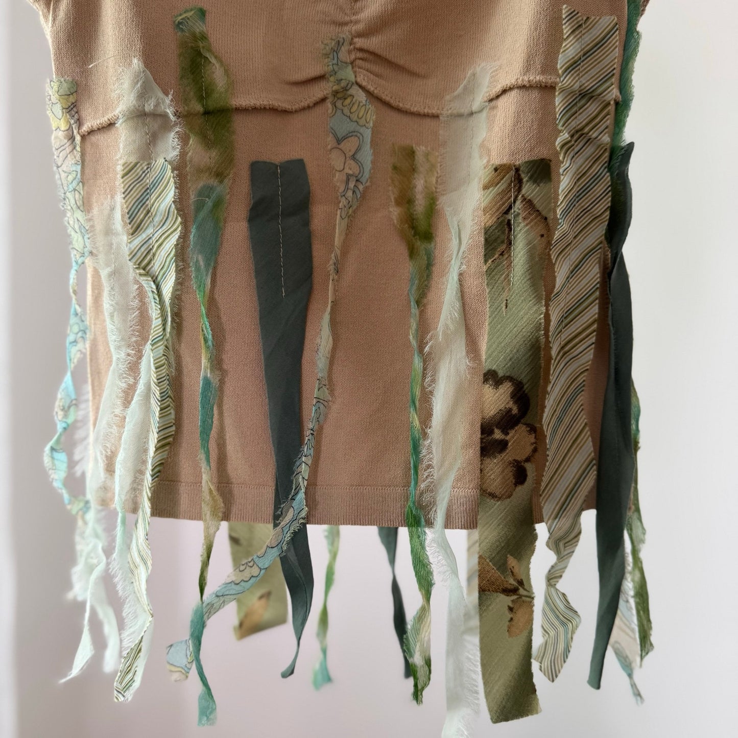Vintage Cream Patchwork Ribbon Cami Top Liu Jo (S)