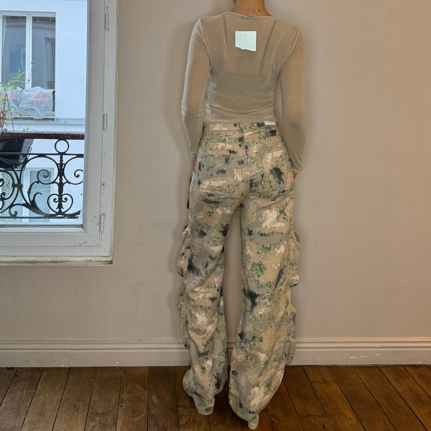 Vintage Camo Graphic Cargo Pants (XS/S)