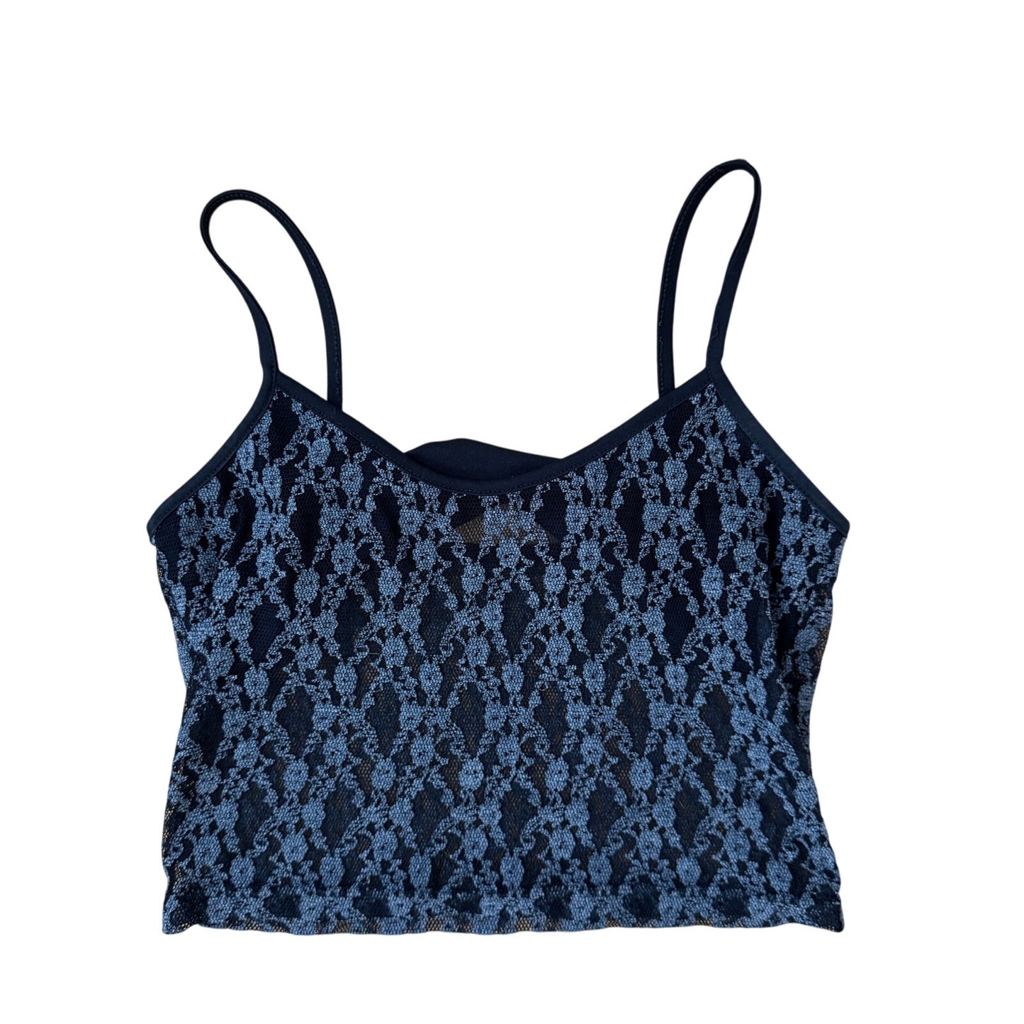 Vintage Parisian Sheer Lace Cami (S)