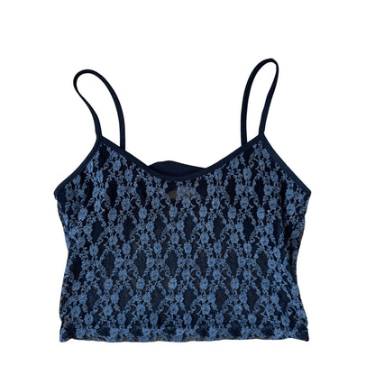 Vintage Parisian Sheer Lace Cami (S)