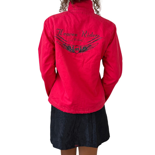 Vintage Mistral Moto Zip Jacket “Heaven Riders” (Small)