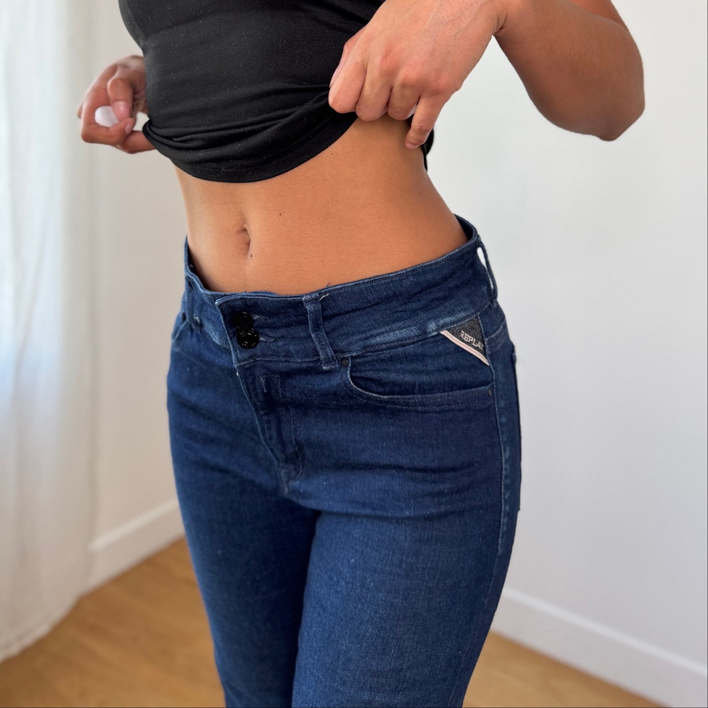 Vintage Replay Dark Wash Flared Jeans W29 L32 (S)