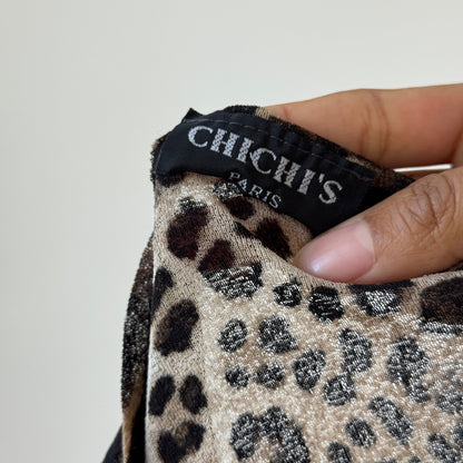 Vintage Mesh Leopard Face Top (XS/S)