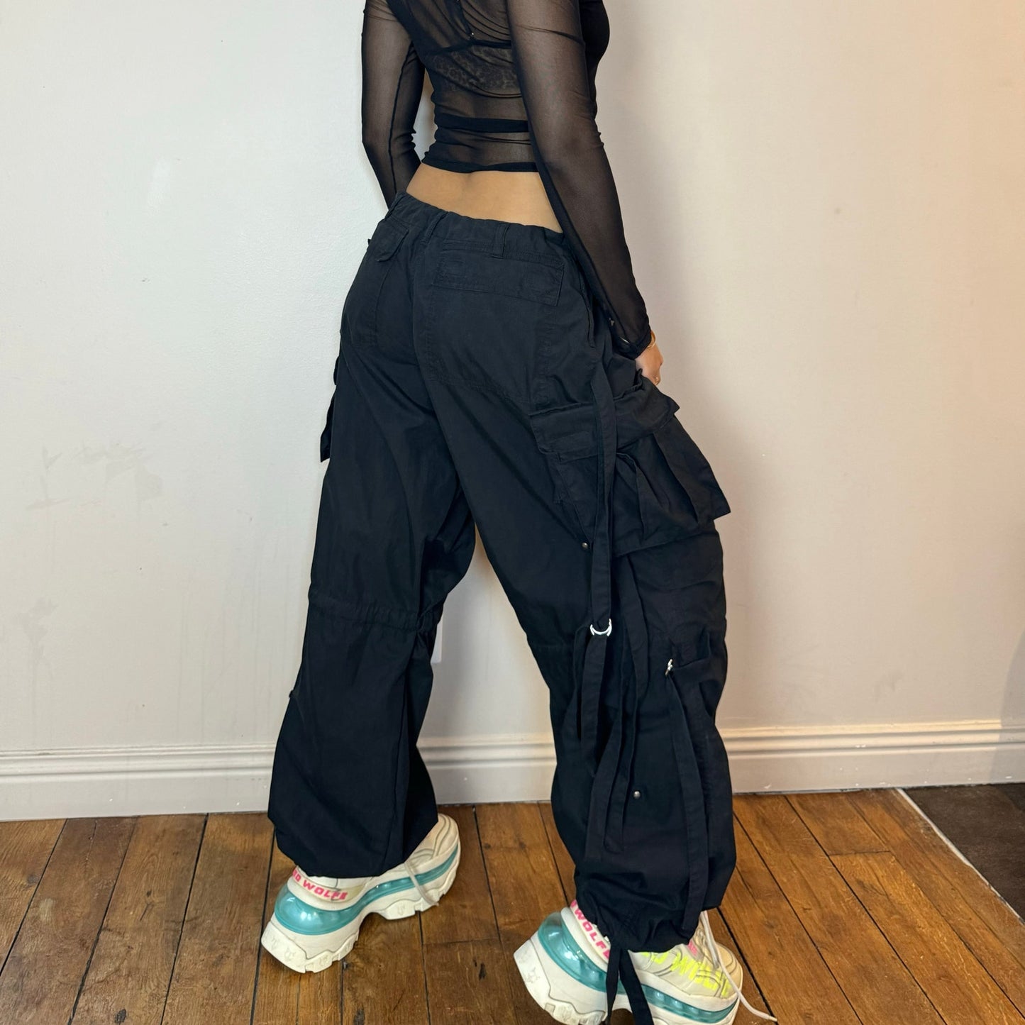 Vintage Goth Cargo Pants oversized (S)