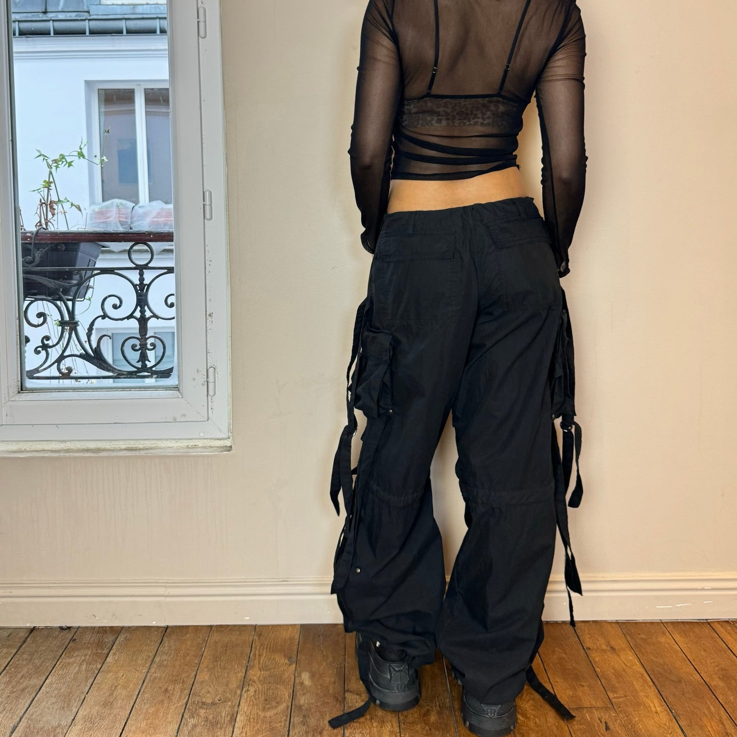 Vintage Goth Cargo Pants oversized (S)