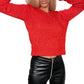 Vintage Y2K Red Knit Sweater (XS-S)