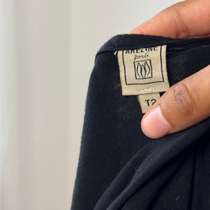 Vintage Deconstructed Apron-Layer Mini Dress (M)